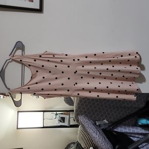 Divided H&M Pink Polka Dot Skater Dress sz 6